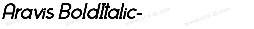 Aravis BoldItalic字体转换